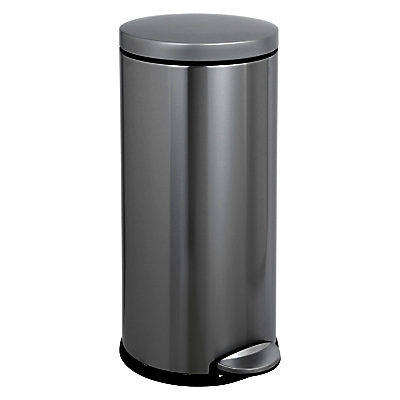 simplehuman Round Pedal Bin, Brushed Stainless Steel, 30L simplehuman Round Pedal Bin, Brushed Stainless Steel, 30L